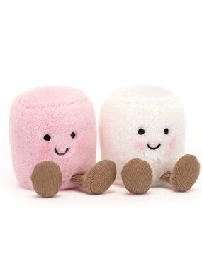 JELLYCAT Amuseables Pink and White Marshmallows, set